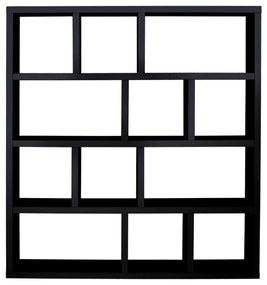 Čierna knižnica 150x159 cm Berlin – TemaHome