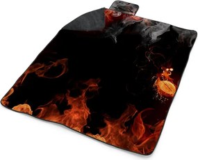 Sablio Plážová deka Červený oheň: 200x140 cm