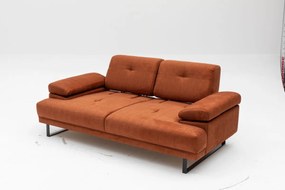 Dvoumístná pohovka Mustang 199 cm oranžová
