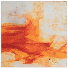 Gario Obraz na plátne Oranžový akvarelový vzor Rozmery: 60 x 60 cm