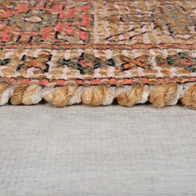 Ručne tkaný koberec s prímesou juty v ružovej a terakotovej farbe 160x230 cm Lana Jute – Flair Rugs