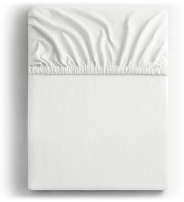 Biela napínacia plachta jersey 220x200 cm Amber – Restilo
