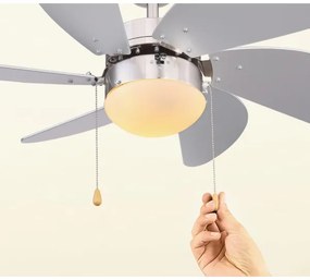 Globo 03801 - Stropný ventilátor RIVALDO 1xE14/60W/230V