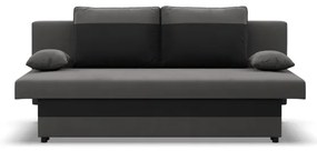 Pohovka NOLA rozkladacia, čierna / sivá