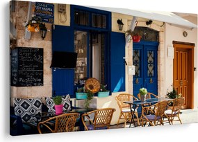 Obraz - Grécke posedenie (90x60 cm)