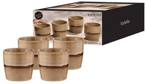 Svetlohnedé porcelánové hrnčeky na espresso v súprave 4 ks 350 ml Haven – Ladelle