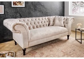 Sedacia súprava 42662 225cm Paris - Zamat Champagner  - Komfort-nábytok