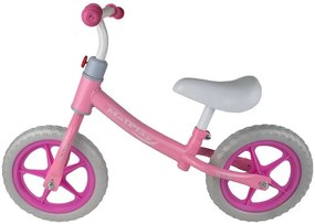 KIK Detský bežecký bicykel ružovo-biely