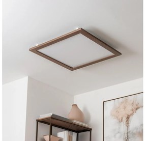 Eglo - LED Prisadený panel SALOBRENA-RW WOOD LED/34W/230V 2700/4000K tm.hnedá