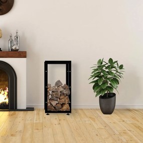 Stojan na drevo Keri V2 25x40x80, čierna