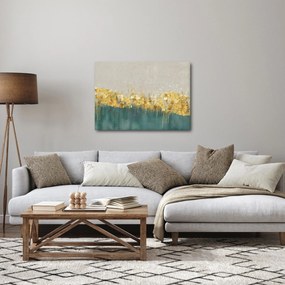Obraz - Textúra so zlatým dekorom (70x50 cm)