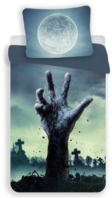 3D obliečky z mikrovlákna ZOMBIE, sivé Rozmer obliečky: 70 x 90 cm | 140 x 200 cm