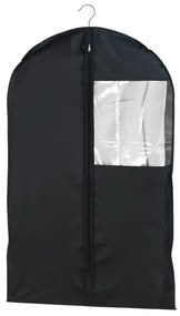 Čierny obal na oblek Wenko, 100 × 60 cm