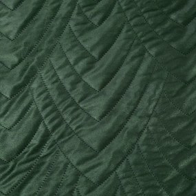 Dekorstudio Zamatový prehoz na posteľ LUIZ 6 v tmavozelenej farbe Rozmer prehozu (šírka x dĺžka): 170x210cm