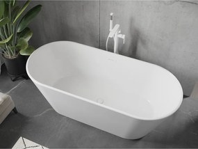Mexen Flavia, voľne stojaca vaňa 170 x 75 cm, biela, biely prepad, 54031708000-20
