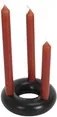 Svietniky The home deco factory  SUPPORT 3 BOUGIES NOIR M24