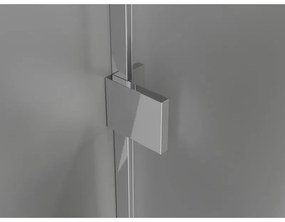 Mexen Lunar-B, výklopný sprchový kút ľavý 85 x 70 cm, 8mm číre sklo, chrómový profil, 832-085-070-01-00-L