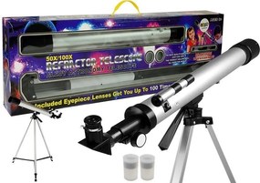 LEAN Toys Detský vzdelávací ďalekohľad 50x 100x