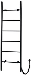 Sapho Sapho, KARBO elektrický sušiak uterákov, guľatý, 500x1600mm, 120 W, čierna matná, KB905