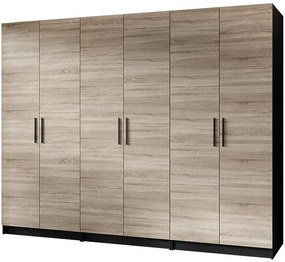 Skriňa X3 Gold 2d Čierna/Dub Sonoma