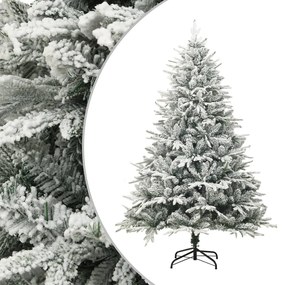 Zasnežený umelý vianočný stromček zelený 180 cm PVC&PE 328494