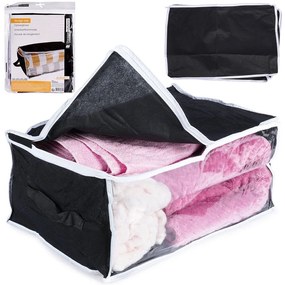 VILDE Textilný úložný box na posteľnú bielizeň, 45 x 30 x 20 cm