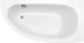 Besco Akrylátová asymetrická vaňa Milena Premium 150x70 BESCO-Farba: Biela, BESCO-Orientácia: Ľavá