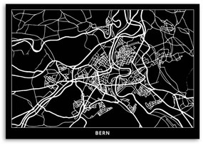Obraz na plátně Mapa města Brna - 100x70 cm