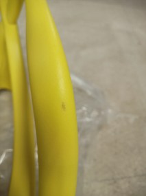 AKCIA Žltá plastová stolička KATO II. akosť