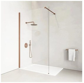 Walk-in Rose Gold sprchová stena 90, 200cm, 8mm