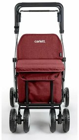 Carlett Senior Assist nákupná taška na kolieskach 38 l, rubínová