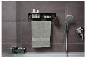 Čierna nástenná polička Wenko Classic Plus