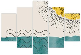 Obraz - Abstraktná maľba pláže N⁰1 (150x105 cm)