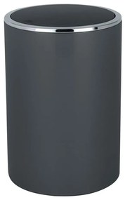 WENKO 25146100 - Kôš INCA 18,5 x 25,5 cm antracit/lesklý chróm
