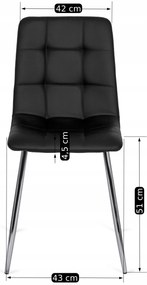 PROXIMA.store - Stolička ENZO z ekokože