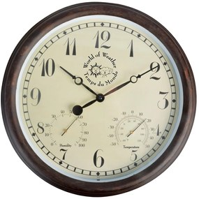 Nástenné hodiny KOTE 38 cm hnedé