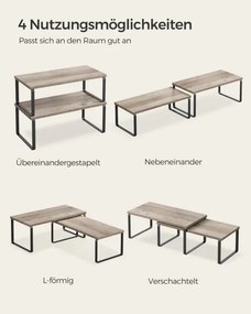 Set 4 kuchynských políc KCS022X02