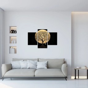 Obraz – Strom v zlatom splne I. (90x60 cm)