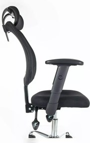 Čierne kancelárske kreslo FLEXISEAT Q-118RC