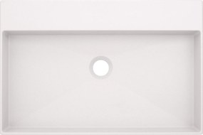 Deante Correo, granitové umývadlo na dosku 60x40 cm, biela, CQR_AU6S