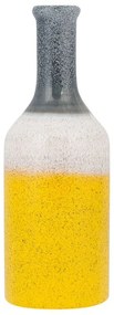 Kamenina Dekoratívna váza 36 Viacfarebná Žltá LARNACA Beliani