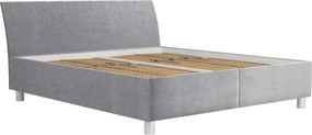 Posteľ Bali 160x200 cm, holubia sivá látka
