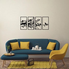 Kovová nástenná dekorácia 34x70 cm Branch – Wallity