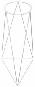 STOJAN NA KVETINÁČ TRIANGLE 60X50X24 CM BIELA