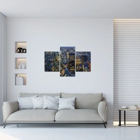 Obraz - Večerná panoráma Londýna (90x60 cm)
