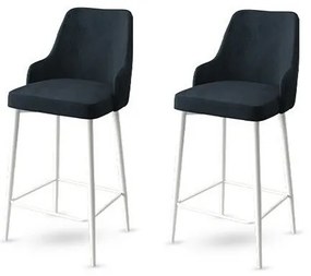 Súprava barových stoličiek Enox Anthracite and White, 2 ks, 2 ks
