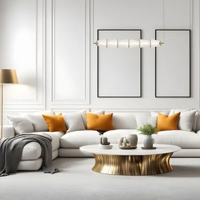 LED Luster na lanku SANSA LED/11W/230V zlatá/číra