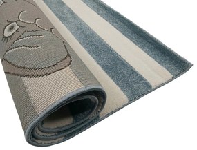 Vopi, Detský koberec Kiddo A1087 blue, 80x150, modrá, detská izba