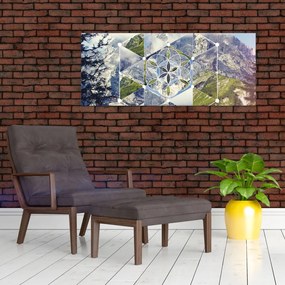 Obraz - Geometrický obrazec (120x50 cm)