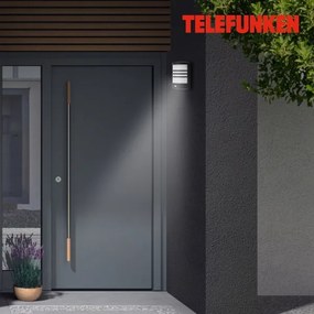 Telefunken 315505TF-LED Vonkajšie nástenné svietidlo so senzorom LED/12W/230V IP44